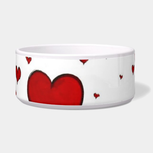 Hearts Pet Bowl (Front)