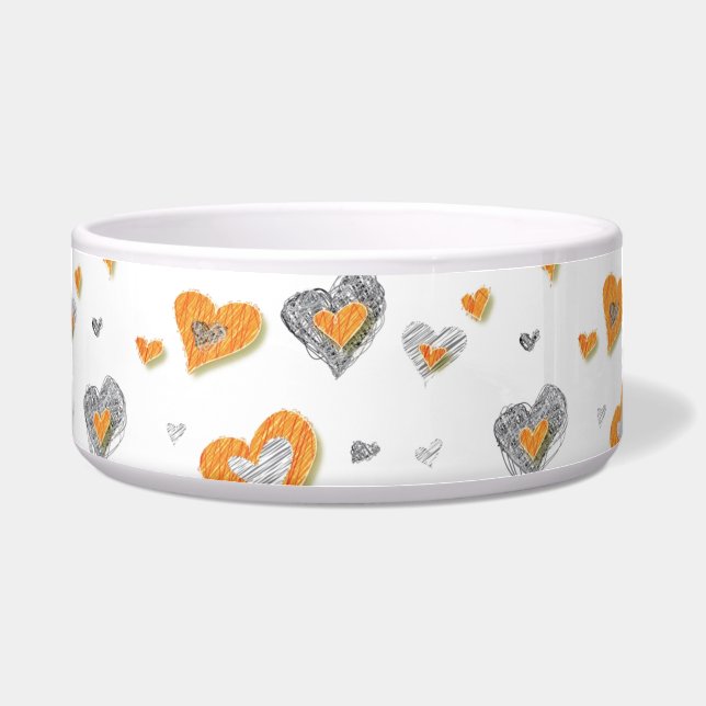 Hearts Pet Bowl (Front)