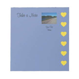 Hearts Photograph Template Notepad
