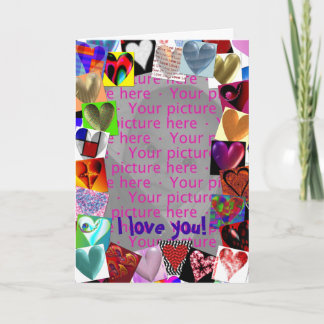 Hearts Picture Frame Card