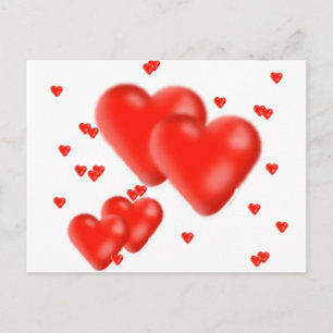 hearts postcard