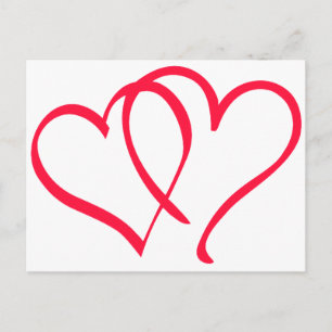 hearts postcard