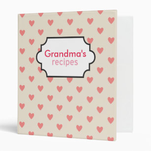 Hearts Recipe Collection Binder