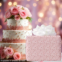 Hearts - Red on Light Pink Ombre
