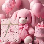 Hearts - Red on Light Pink Ombre Wrapping Paper Sheet<br><div class="desc">Hearts in various shades of red to light pink on a light pink background.

Available in sheets and rolls as well as other colorways: 
https://www.zazzle.com/collections/pattern_hearts-119768498397094853</div>