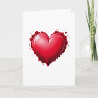 Hearts Roses Romantic Love Card