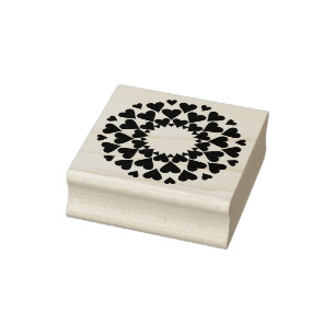 Hearts Rubber Stamp