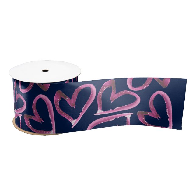 Hearts Satin Ribbon (Spool)