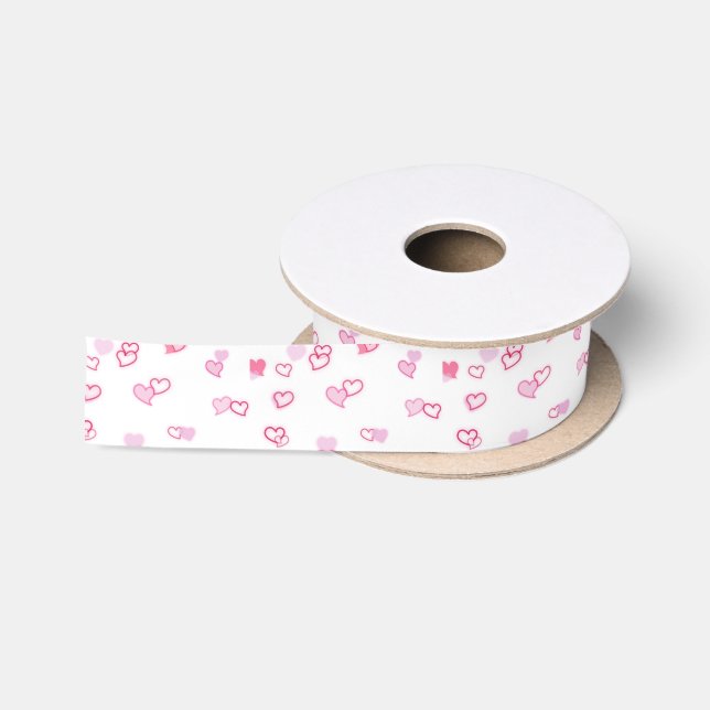 Hearts Satin Ribbon (Spool)