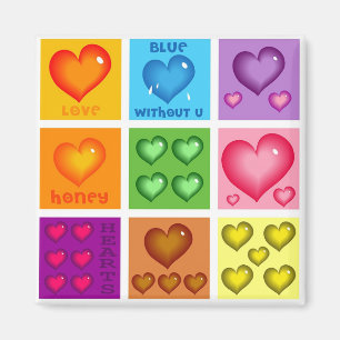 Hearts Set Magnet