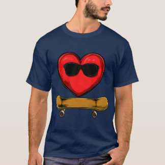 Hearts skateboard T-Shirt
