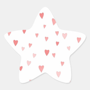 Hearts Star Sticker