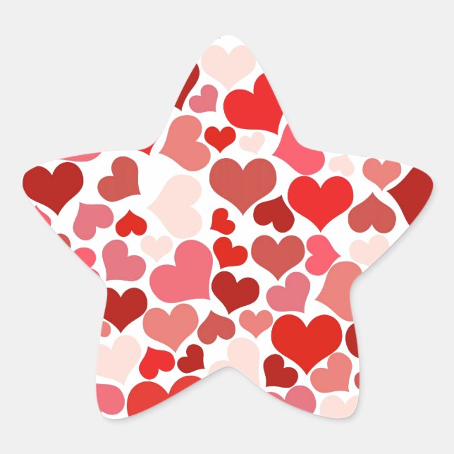 HEARTS STAR STICKER (Front)