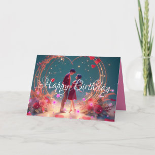 Hearts & Stars Couples Birthday Card