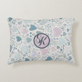 Hearts, Starts and Sage Leaves Accent Pillow