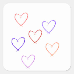 hearts sticker