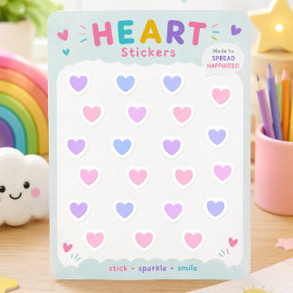 Hearts stickers