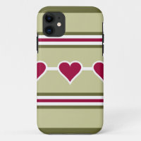 Hearts & Stripes iPhone 5 Case-Mate
