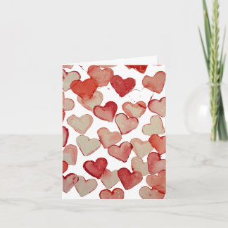 Hearts Thank You Card