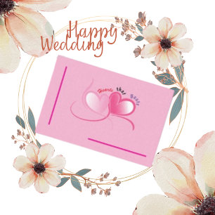 Hearts that Beats, Two Chic  Pink Heart Wedding Tissue Paper