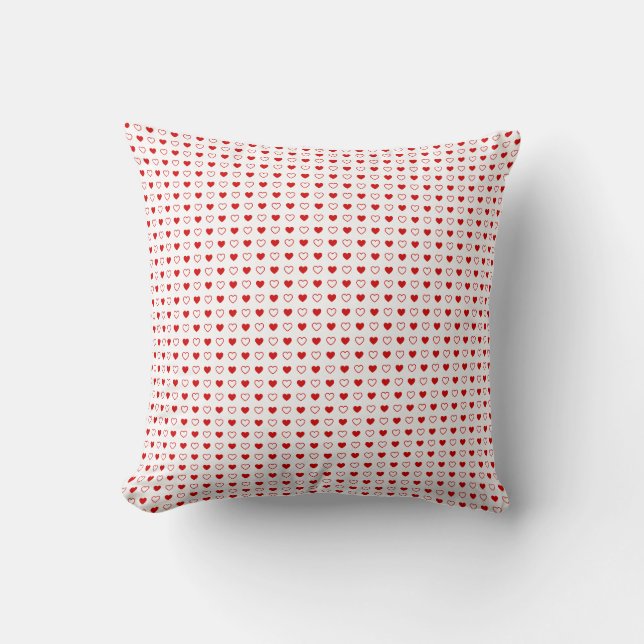 Hearts Throw Pillow (Front)