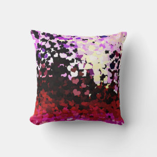 HEARTS THROW PILLOW