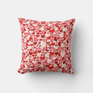 Hearts Throw Pillow