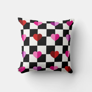 Hearts Throw Pillow