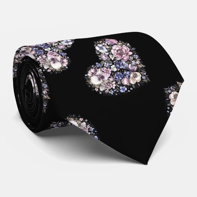 Hearts Tile Tie (Rolled)