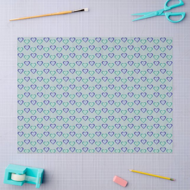 Hearts Tissue Paper (Craft)