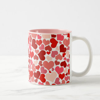 Hearts Two-Tone Coffee Mug