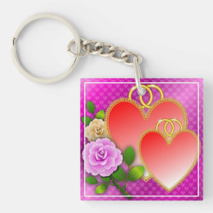 Hearts Valentine's Day-20362 Keychain