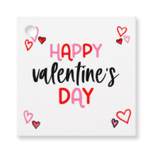 Hearts Valentines Day Favour Gift Tag