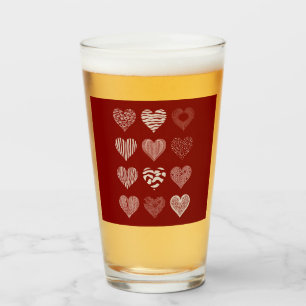 Hearts Valentine's Day Nine Hearts Valentine Love Glass