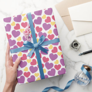 Hearts Valentine's Day Wrapping Paper