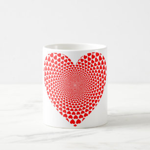 Hearts Vortex Coffee Mug