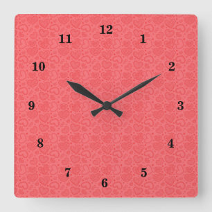 Hearts Wall Clock - Romantic