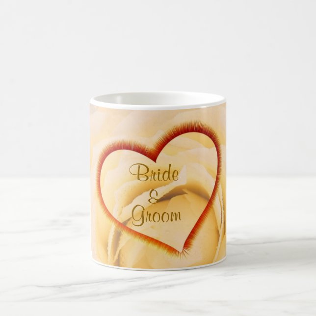 Hearts Wedding Favour Mug (Center)