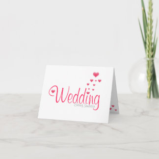 hearts wedding invitation