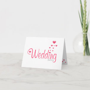 hearts weddng invitation