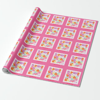 Hearts with Sayings Valentine's Day Wrapping Gift Wrapping Paper