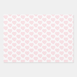 Hearts Wrapping Paper Sheet
