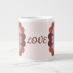 Hearts Wreath Large Coffee Mug