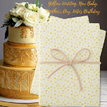 Hearts-Yellow Wedding-Mothers Day-Valentine Wrapping Paper Sheet<br><div class="desc">Hearts in various shades of darker yellows on a light yellow background. Other colorways available.</div>