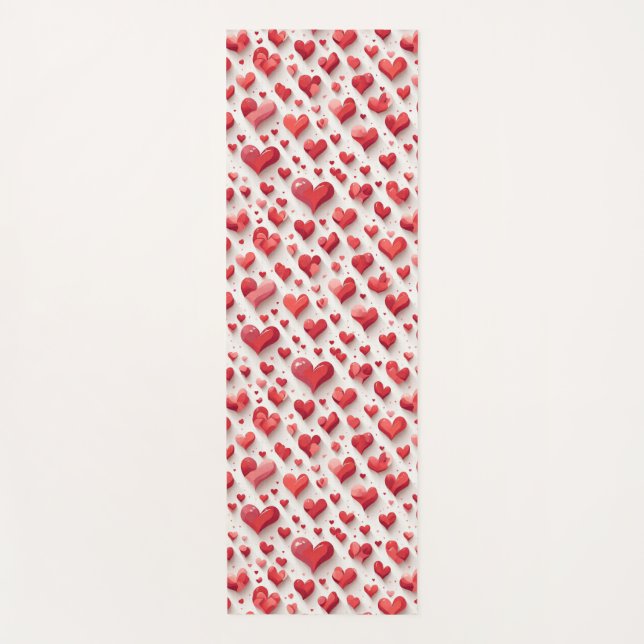 Hearts Yoga Mat (Front)
