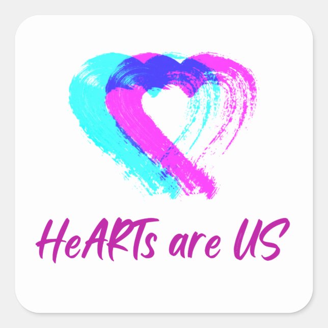 HeARTsareUS Sticker (Front)