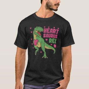 Heartsaurus Rex Dab Dance Heart Dino Valentines Da T-Shirt