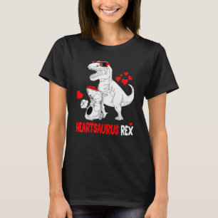 Heartsaurus Rex Dino Shirt Hearts Valentines Days 