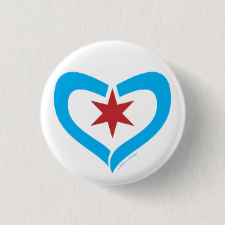HeartStar Button + made in chicago