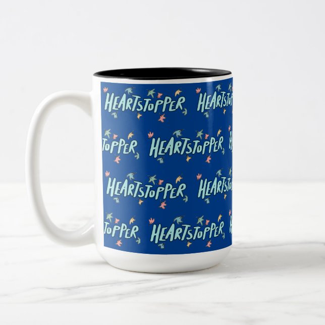 Heartstopper Blue Two-Tone Coffee Mug (Left)